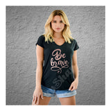 V-Neck Tee Be Brave