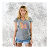V-Neck Tee Butterflies Emerge & Fly