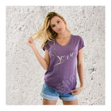 V-Neck Tee Cat Love