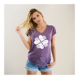 V-Neck Tee Clover Of Roses