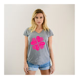 V-Neck Tee Clover Of Roses