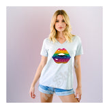 V-Neck Tee Lips