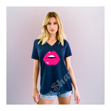 V-Neck Tee Lips