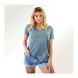 V-Neck Tee Peace Word