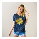 V-Neck Tee Clover Of Roses