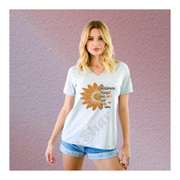 V-Neck Tee Sunflower Between Being And Not Being I Am