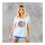 V-Neck Tee Sunflower My Life Is Not Perfect But My Life Shine